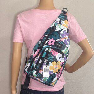 Vera Bradley ReActive Sling Backpack in Tropical Floral NWT